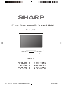 Handleiding Sharp LC-48CFG6001KF LED televisie
