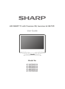 Handleiding Sharp LC-32CFE6351K LED televisie