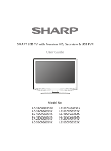 Handleiding Sharp LC-55CFG6352K LED televisie