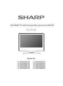 Handleiding Sharp LC-50CFG6001KF LED televisie