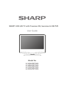 Handleiding Sharp LC-43XUF8772KS LED televisie