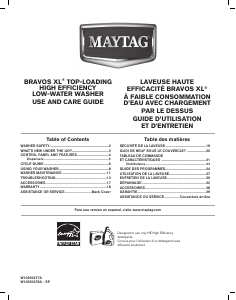 Handleiding Maytag MVWB700BW Bravos Wasmachine