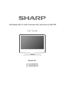 Handleiding Sharp LC-32DHE4041K LED televisie