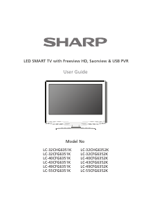 Handleiding Sharp LC-49CFG6352K LED televisie