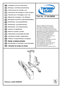 Manual de uso Twinny Load BikElift Porta bicicleta