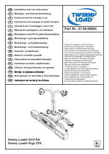 Manual Twinny Load Eco RA Suporte de bicicletas