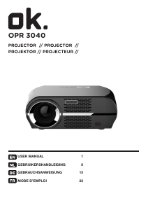 Mode d’emploi OK OPR 3040 Projecteur