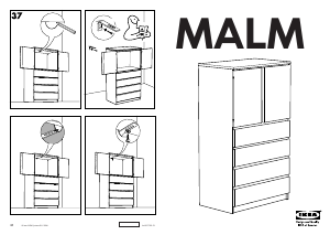 Käyttöohje IKEA MALM Kaappi