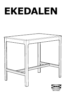 Bruksanvisning IKEA EKEDALEN Barbord