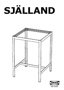 Manuál IKEA SJALLAND Barový stolek
