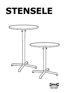 Manual de uso IKEA STENSELE Mesa alta