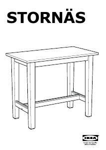 Manuál IKEA STORNAS Barový stolek