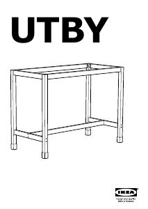 Manual de uso IKEA UTBY Mesa alta