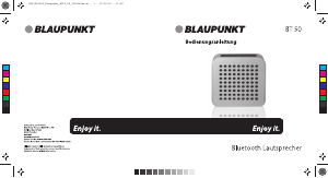 Bedienungsanleitung Blaupunkt BT 50 Lautsprecher