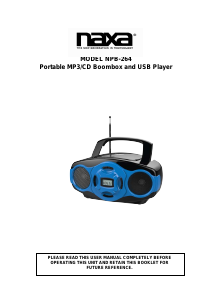 Manual Naxa NPB-264 Stereo-set