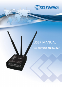 Manual Teltonika RUT500 Router