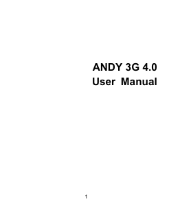Manual Yezz Andy 3G 4.0 Mobile Phone
