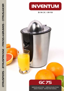 Bruksanvisning Inventum GC75 Citruspress