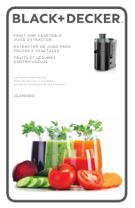 Bruksanvisning Black and Decker JE2400BD Juicepress