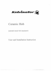 Manual Kelvinator KHC80TC Hob