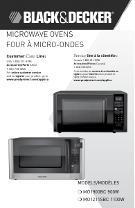 Manual Black and Decker MO1900BC Microwave