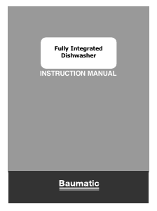 Manual Baumatic BDI 1L38S-80 Dishwasher