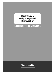 Handleiding Baumatic BDIF615/1 Vaatwasser
