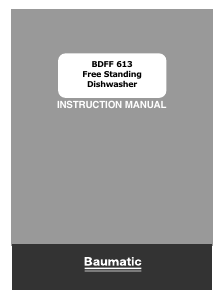 Handleiding Baumatic BDFF613 Vaatwasser