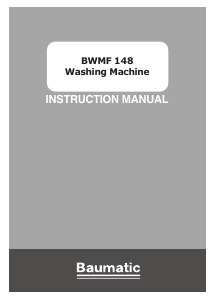 Bruksanvisning Baumatic BWMF148 Tvättmaskin