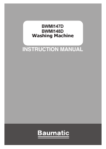 Bruksanvisning Baumatic BWMI148D-80 Tvättmaskin