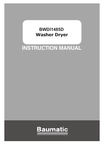 Bruksanvisning Baumatic BWDI1485D-80 Kombinerad tvätt-tork