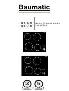 Handleiding Baumatic BHC700 Kookplaat