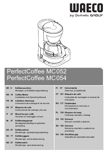 Руководство Waeco PerfectCoffee MC054 Кофе-машина