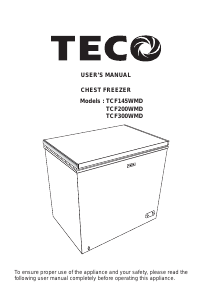 Handleiding TECO TCF145WMD Vriezer