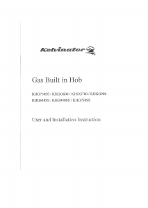 Manual Kelvinator KHG941SS Hob