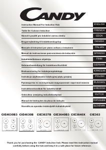 Manual Candy CIE3640B3 Hob