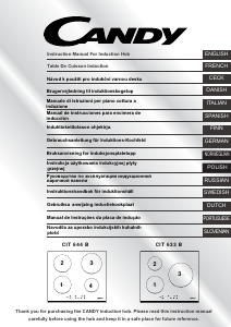 Handleiding Candy CIT644B Kookplaat