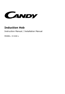 Manual Candy CI 630 L Hob