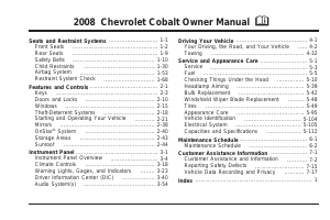 Handleiding Chevrolet Cobalt (2008)