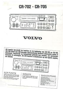 Handleiding Volvo CR-705 Autoradio