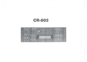 Handleiding Volvo CR-802 Autoradio
