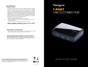 Manual Targus ACH120USZ USB Hub