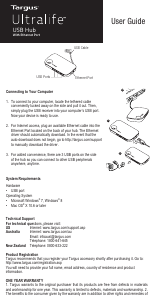 Manual Targus ACH121US USB Hub