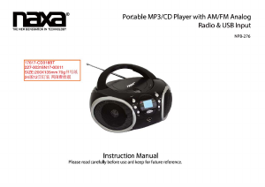 Manual Naxa NPB-276 Stereo-set