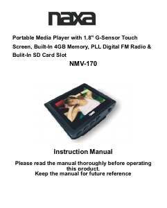 Bruksanvisning Naxa NM-145A Mp3 spelare