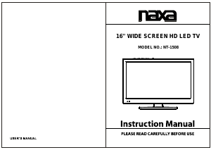 Handleiding Naxa NT-1508 LED televisie