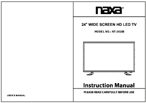 Handleiding Naxa NT-2410B LED televisie
