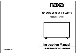 Handleiding Naxa NT-4001 LED televisie