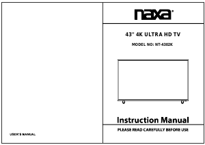 Manual Naxa NT-4302K LED Television