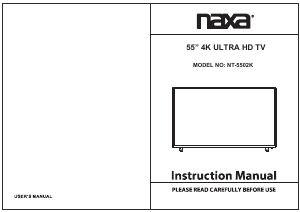 Handleiding Naxa NT-5502K LED televisie